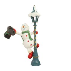 Snowman on Lightpost