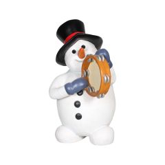 Snowman with Tambourine