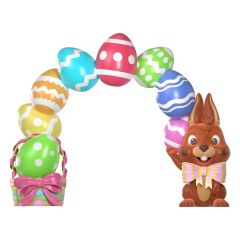Easter Egg With Bunny Archway
