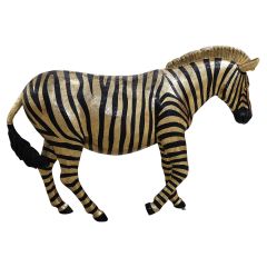 Zebra (Black with a Stripes of Golf Leaf)