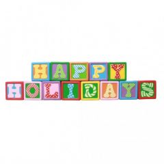 Letter Block "Happy Holidays"